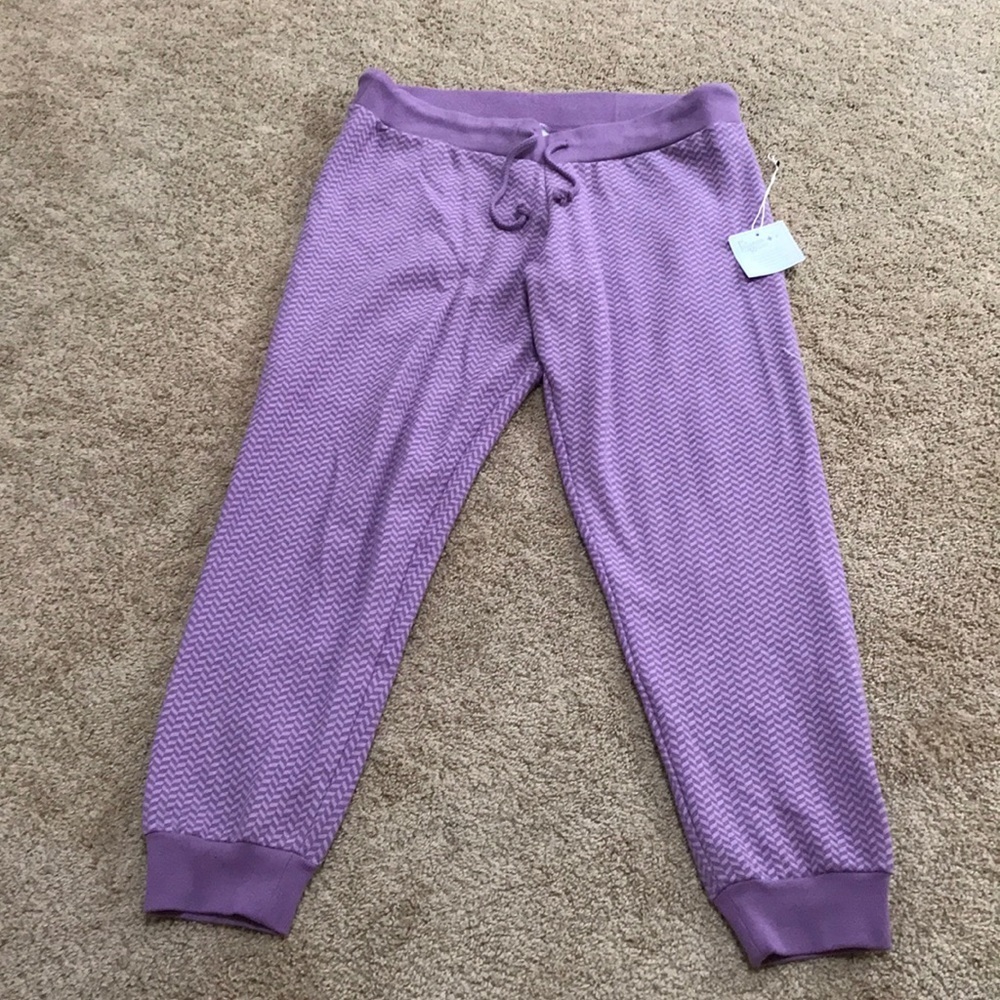 New! Pajamagram large purple lounge wear/ joggers